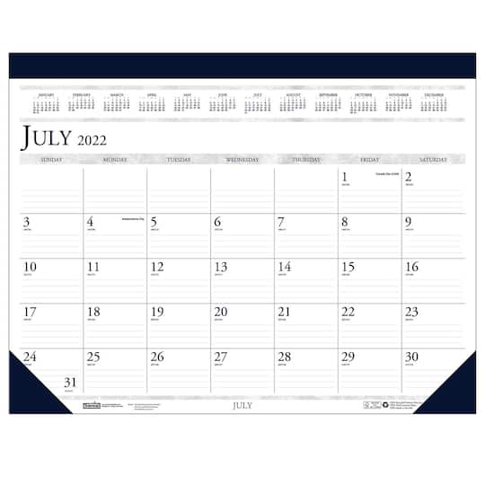 14 Month Academic Calendar Classic Desk Pad